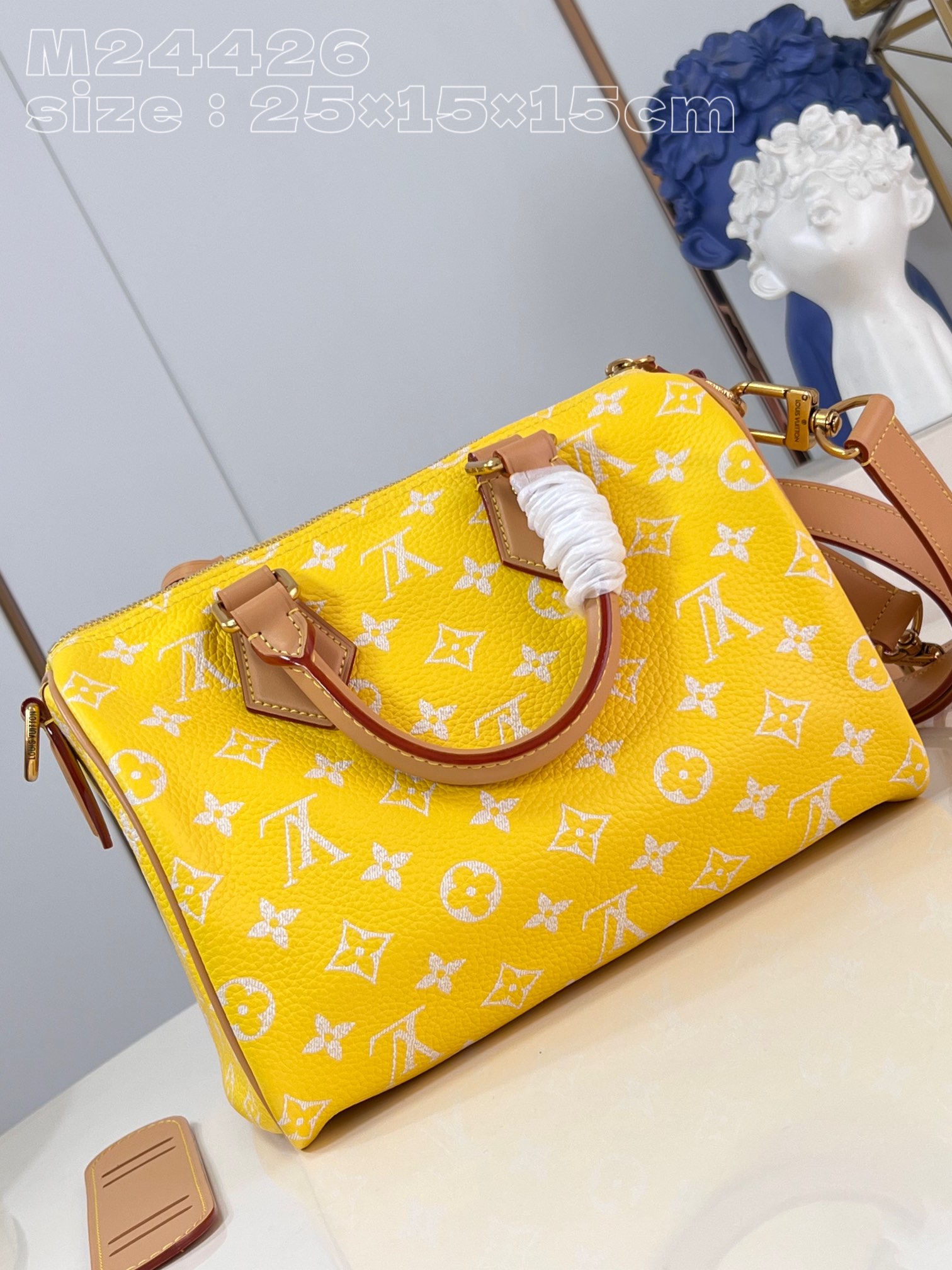 Bagsaaa L0vis Vvtt0n Speedy 25 Yellow color - 25 x 15 x 15cm