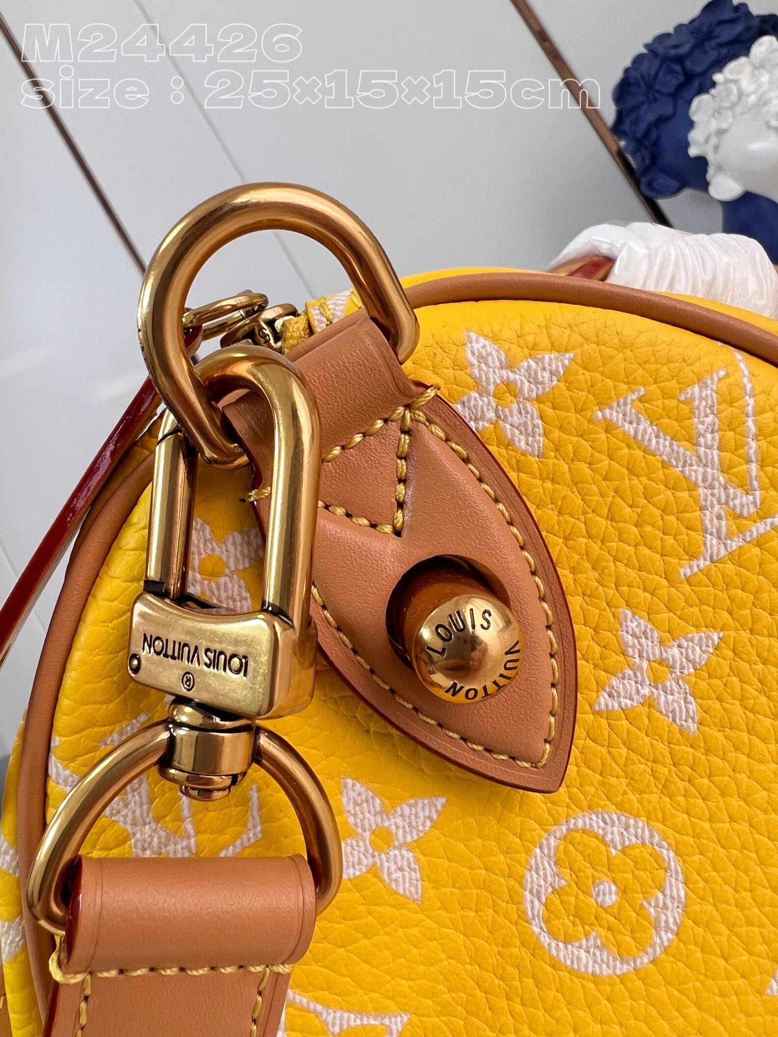 Bagsaaa L0vis Vvtt0n Speedy 25 Yellow color - 25 x 15 x 15cm