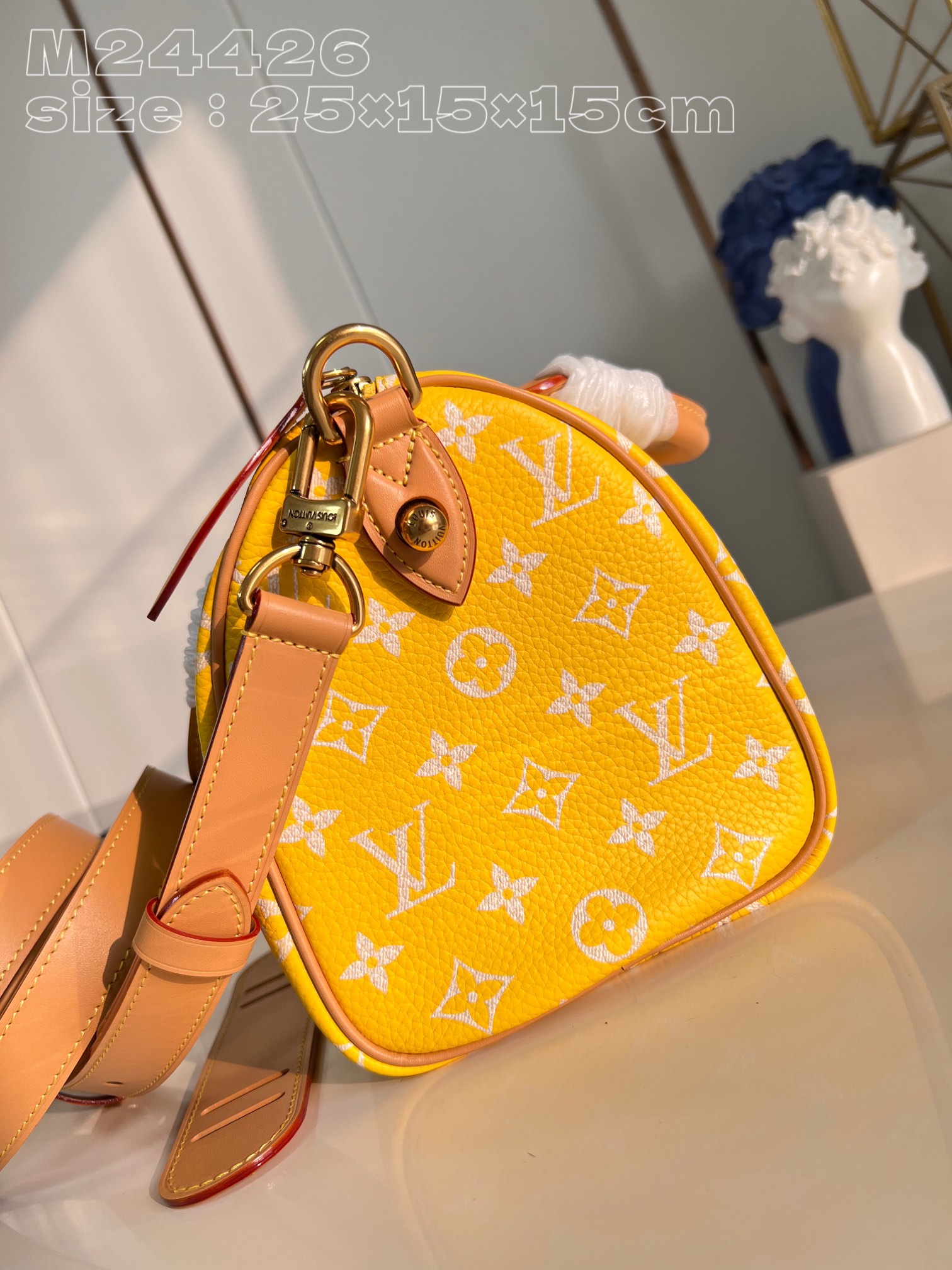 Bagsaaa L0vis Vvtt0n Speedy 25 Yellow color - 25 x 15 x 15cm