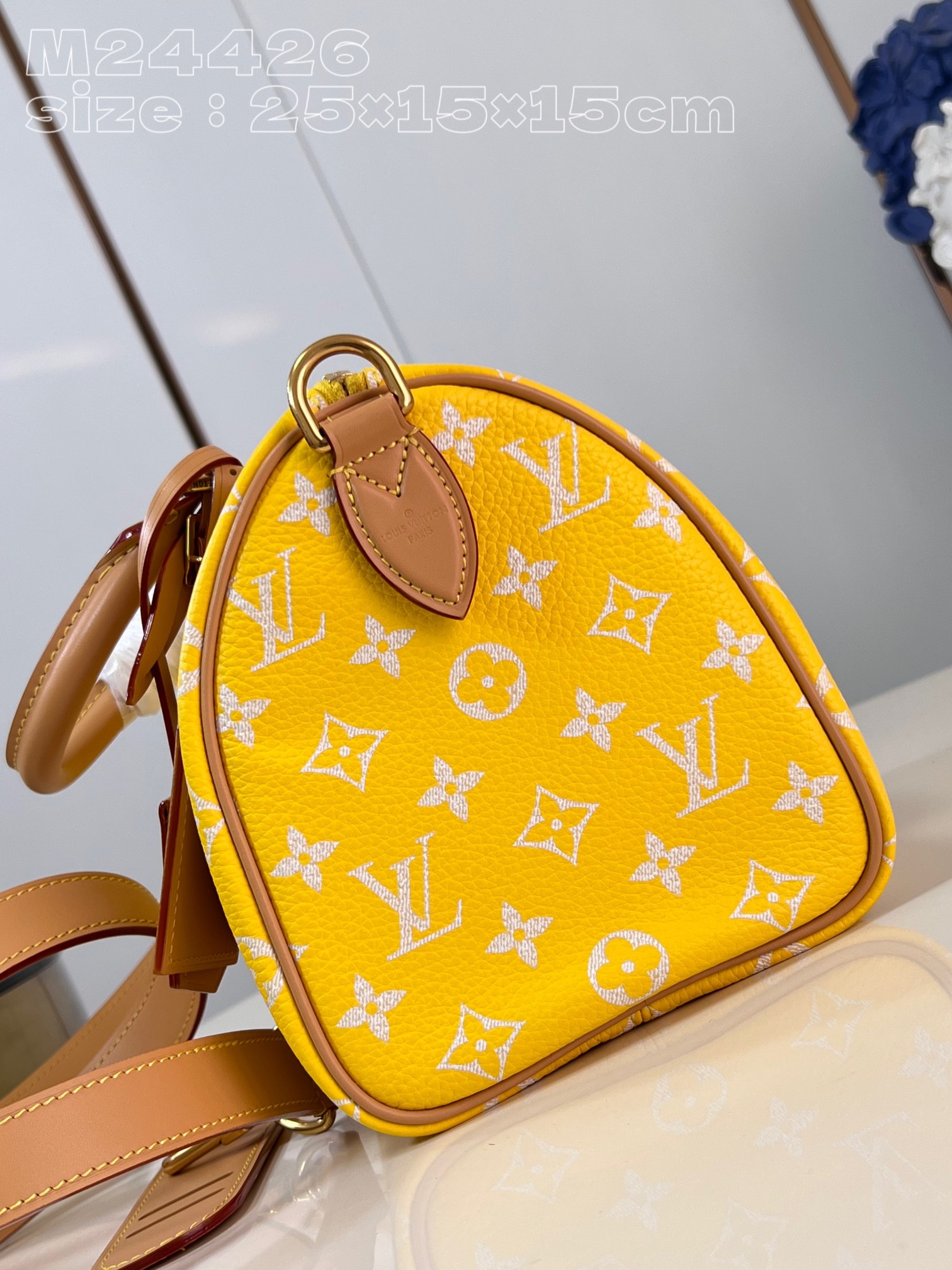 Bagsaaa L0vis Vvtt0n Speedy 25 Yellow color - 25 x 15 x 15cm