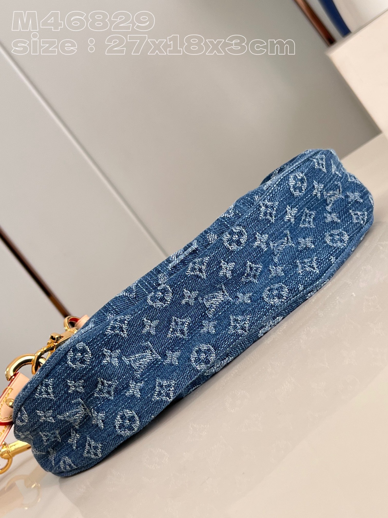 Bagsaaa L0vis Vvtt0n Sunset Monogram Denim - 27 x 18 x 3 cm