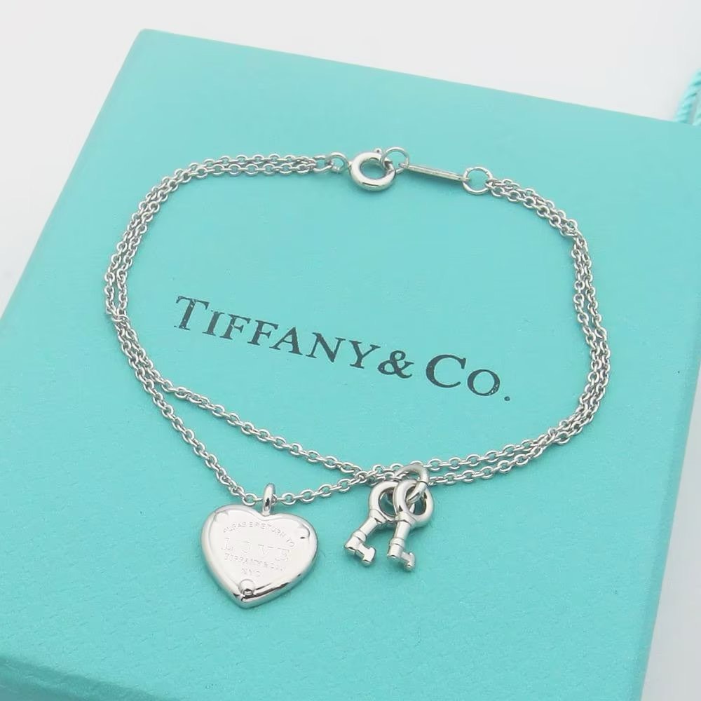Bagsaaa T*f*ny & Co Heart Lock Bracelet 