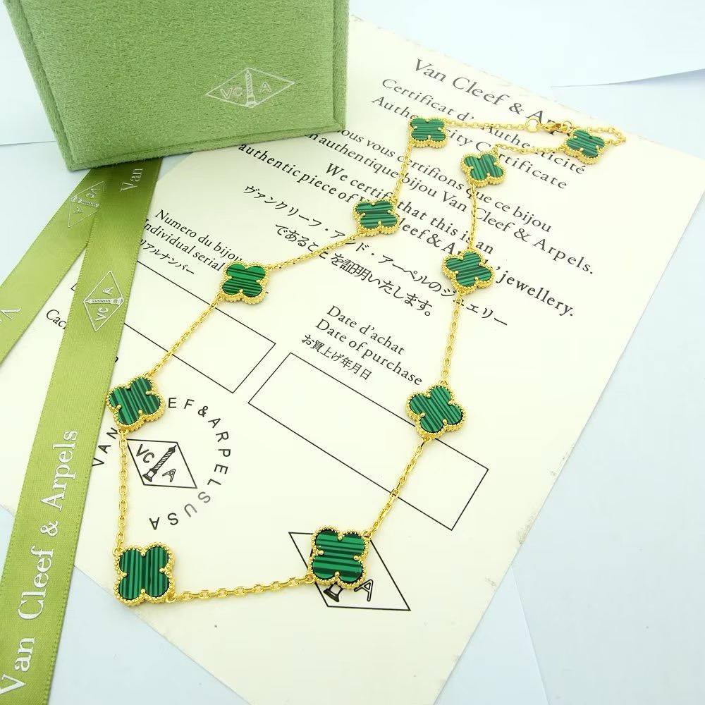 Bagsaaa V*n Cl**f & Arp*1s Alhambra Necklace, 10 motifs 