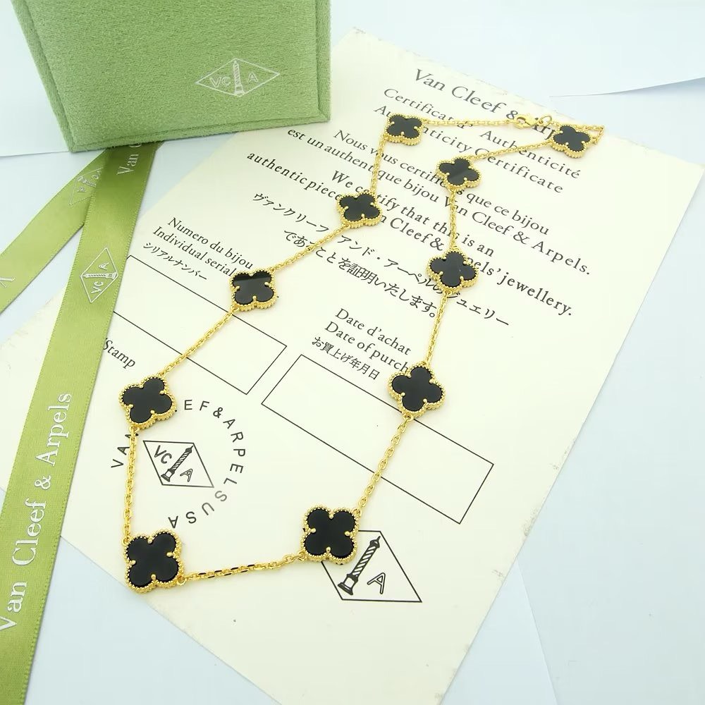 Bagsaaa V*n Cl**f & Arp*1s Alhambra Necklace, 10 motifs 