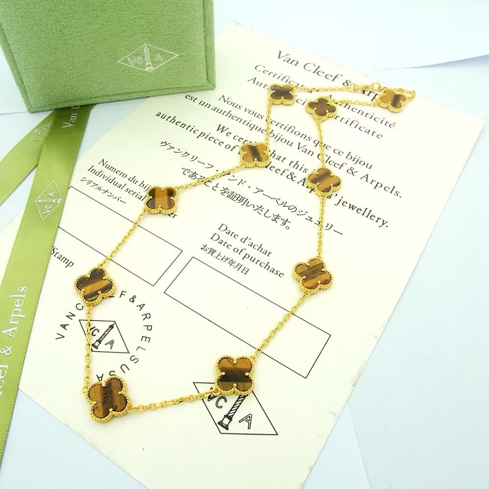 Bagsaaa V*n Cl**f & Arp*1s Alhambra Necklace, 10 motifs 