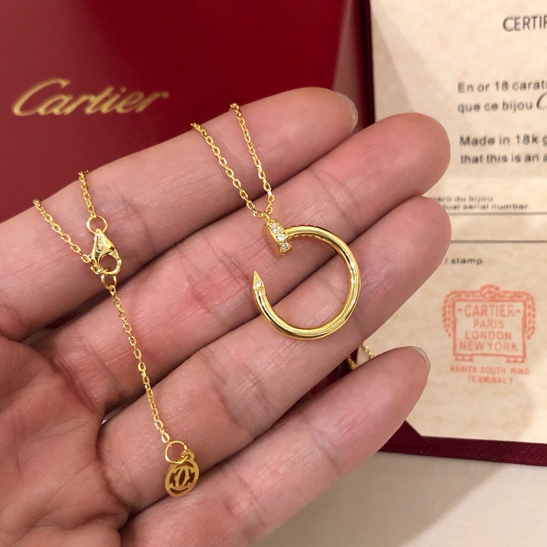 Bagsaaa Ca*t1er Juste Un Clou With D1am0nd Necklace
