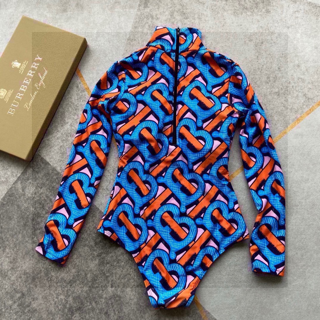 Bagsaaa Bv*b*rry Printed Turtleneck Bodysuit 