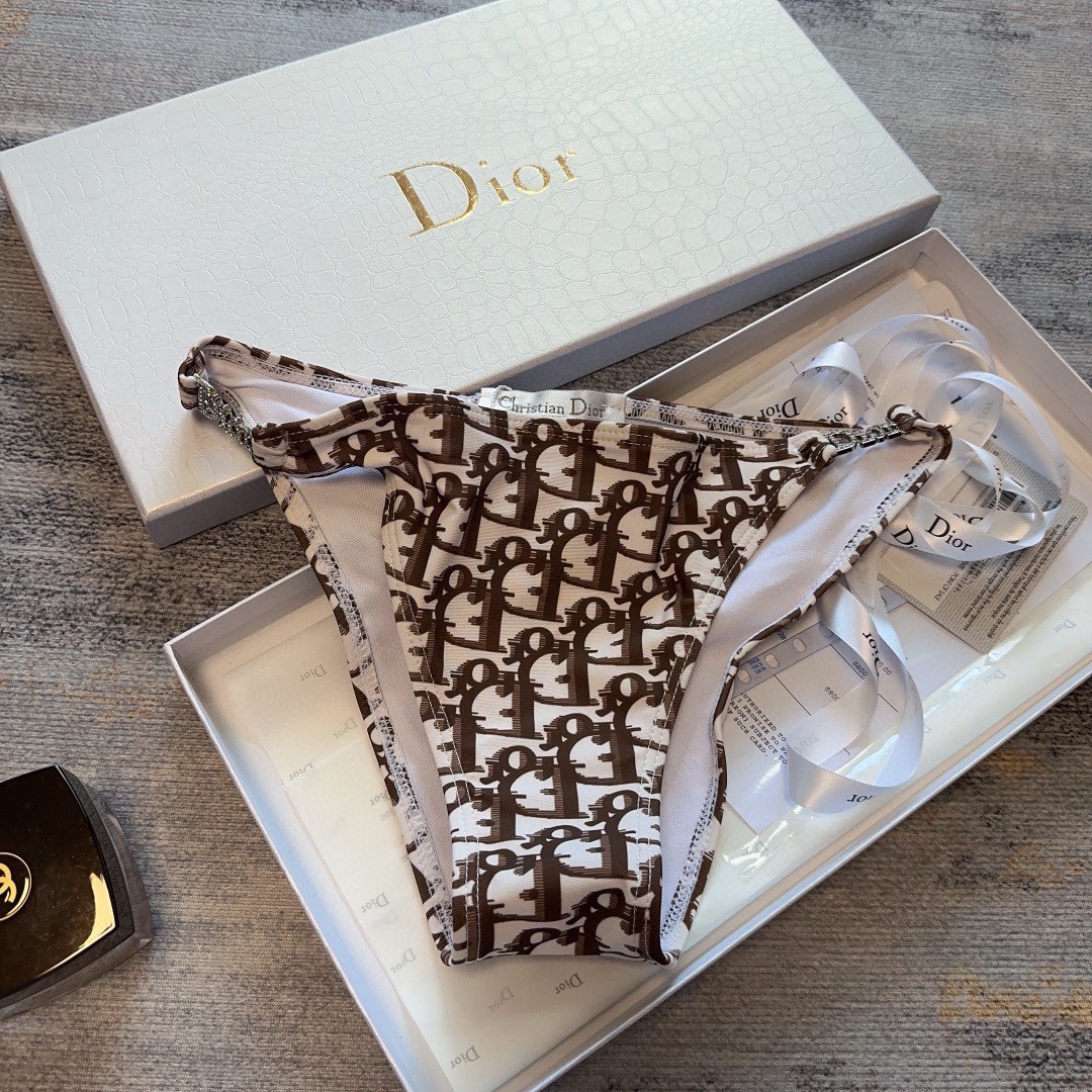 Bagsaaa D10r Two-piece swimsuit brown Oblique 