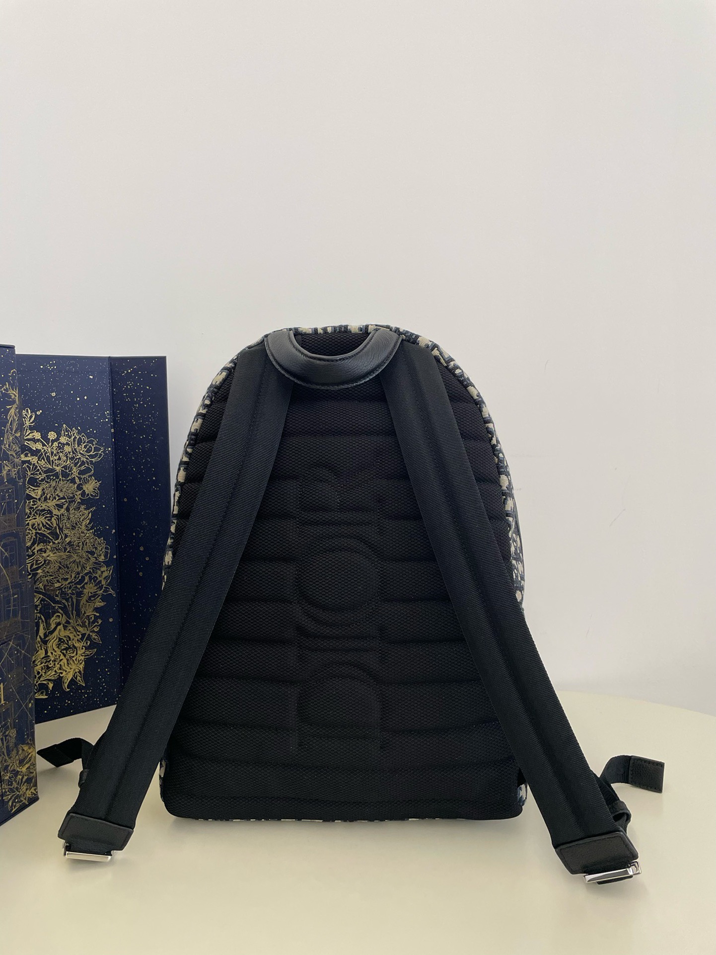 Bagsaaa D10r Rider Oblique Blue Canvas Backpack - 39x15x42cm