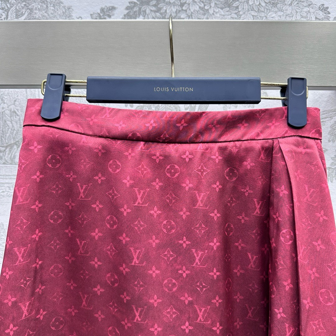 Bagsaaa L0vis Vvtt0n Monogram Cloud Wrap-Effect Skirt 