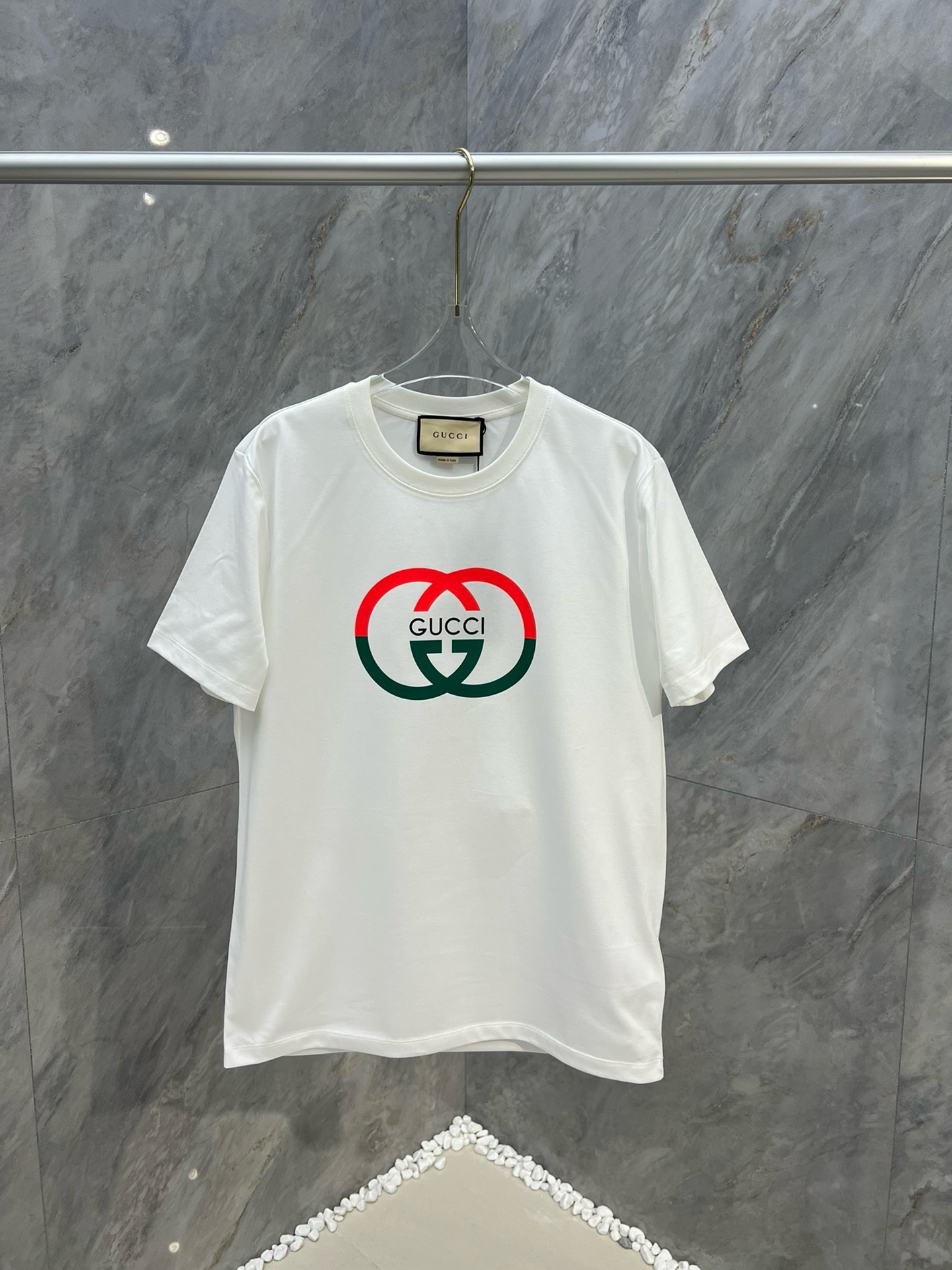 BAGSAAA Gvc*1 COTTON JERSEY PRINTED T-SHIRT