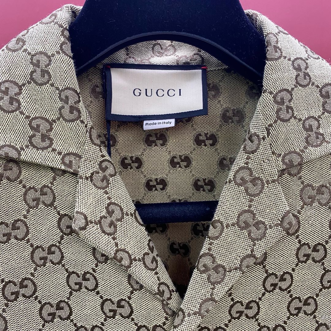 Bagsaaa Gvc*1 GG linen-blend shirt