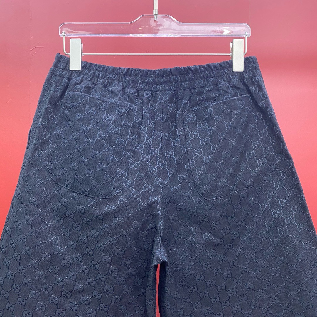 Bagsaaa Gvc*1 GG linen-blend short in black