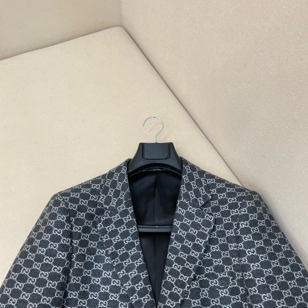 Bagsaaa Gvc*1 GG-print flannel blazer