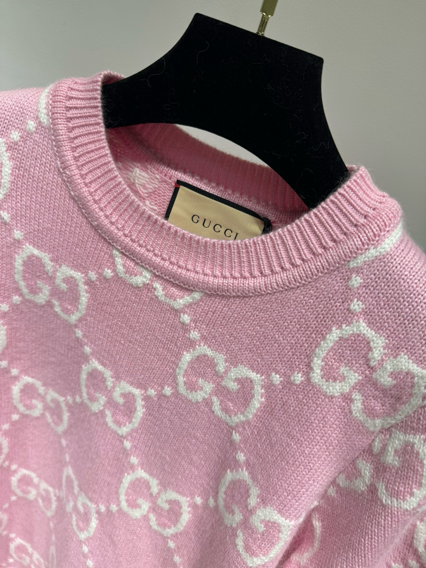 Bagsaaa Gvc*1 GG knit wool top in pink