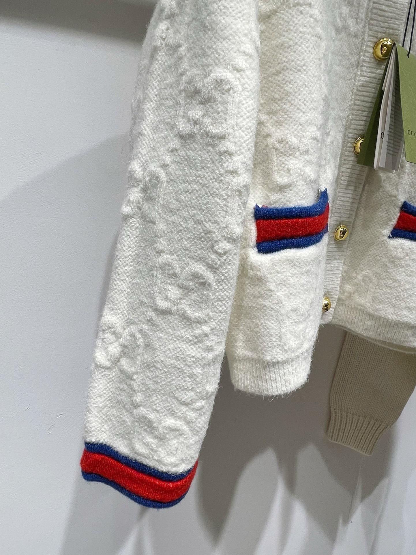 Bagsaaa Gvc*1 Felted GG Wool Cardigan