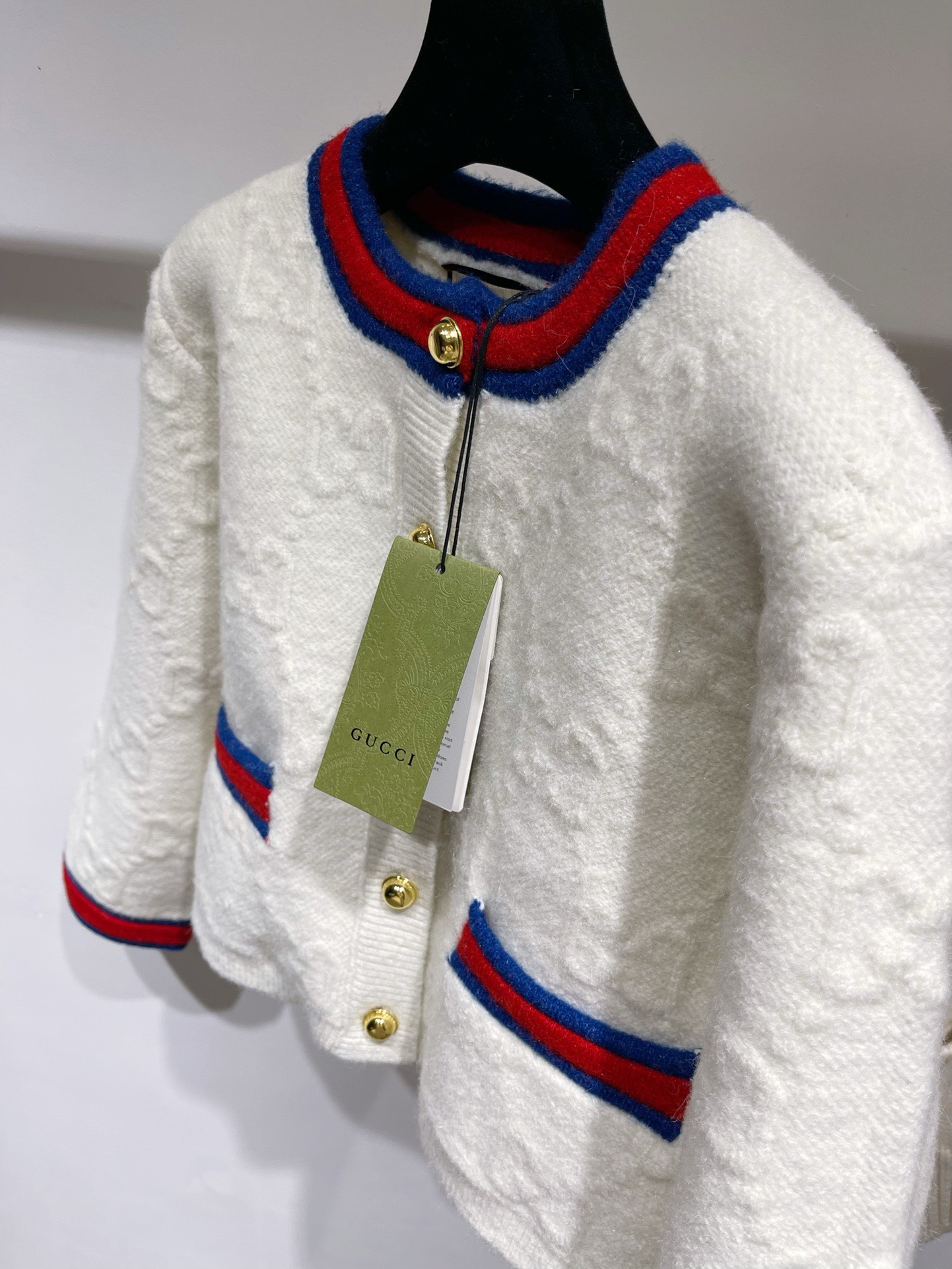 Bagsaaa Gvc*1 Felted GG Wool Cardigan