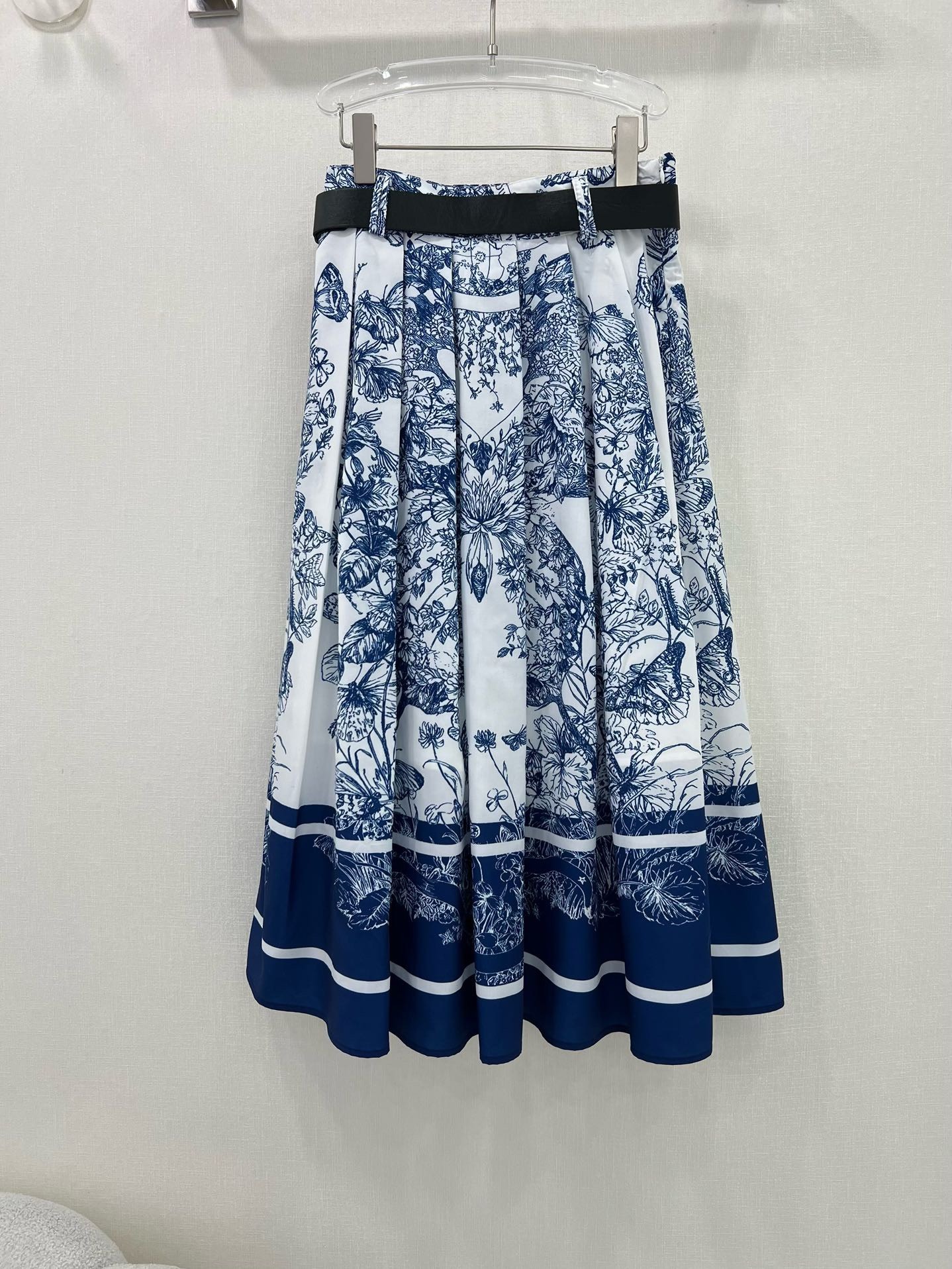 Bagsaaa D10r Blue Long Skirt