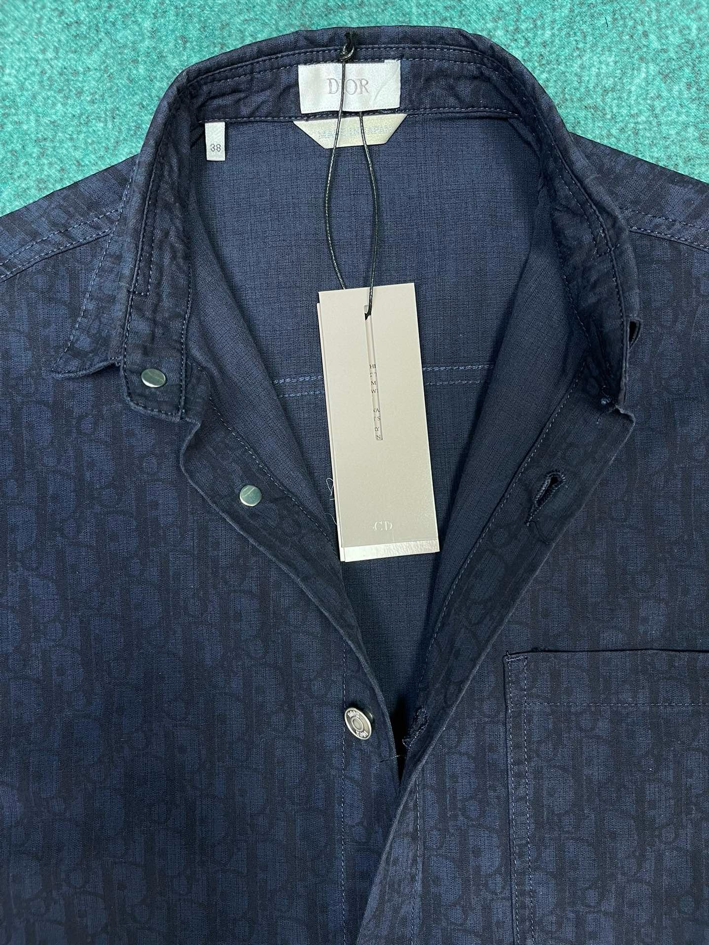 Bagsaaa D10r T-Shirt Blue Jacquard Oblique