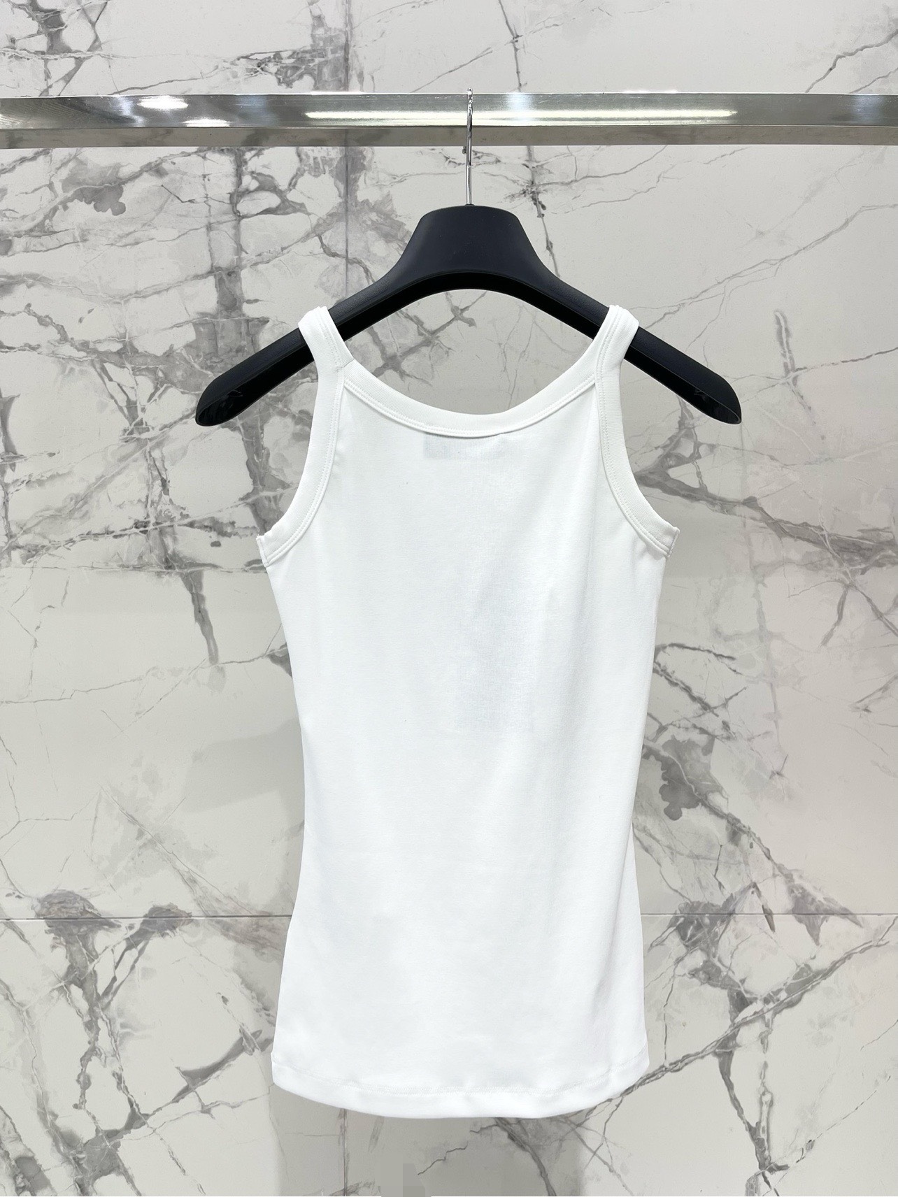 Bagsaaa F**di Logo Embroidered Knitted Tank Top