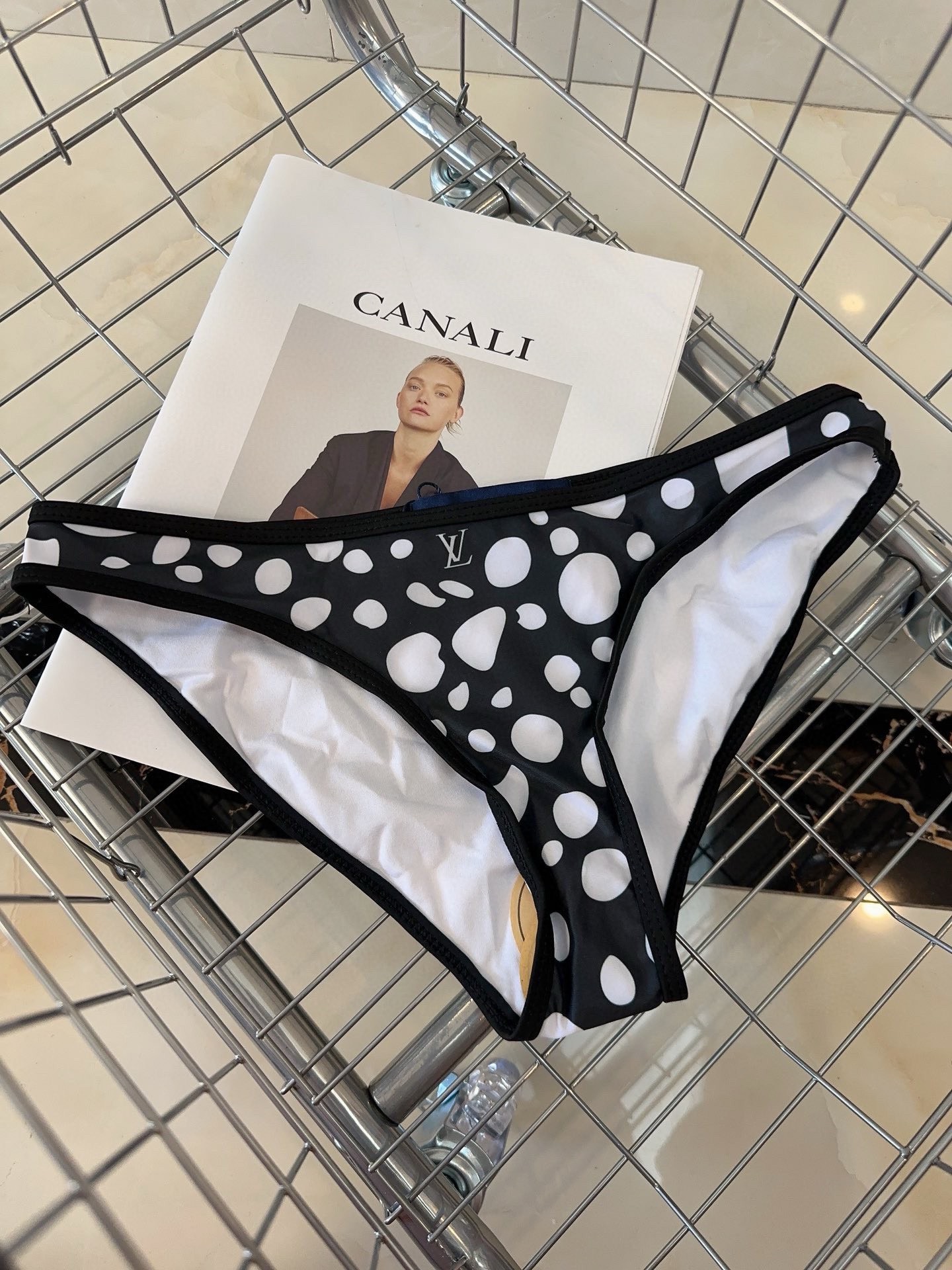Bagsaaa L0vis Vvtt0n Black Dot Bikini 