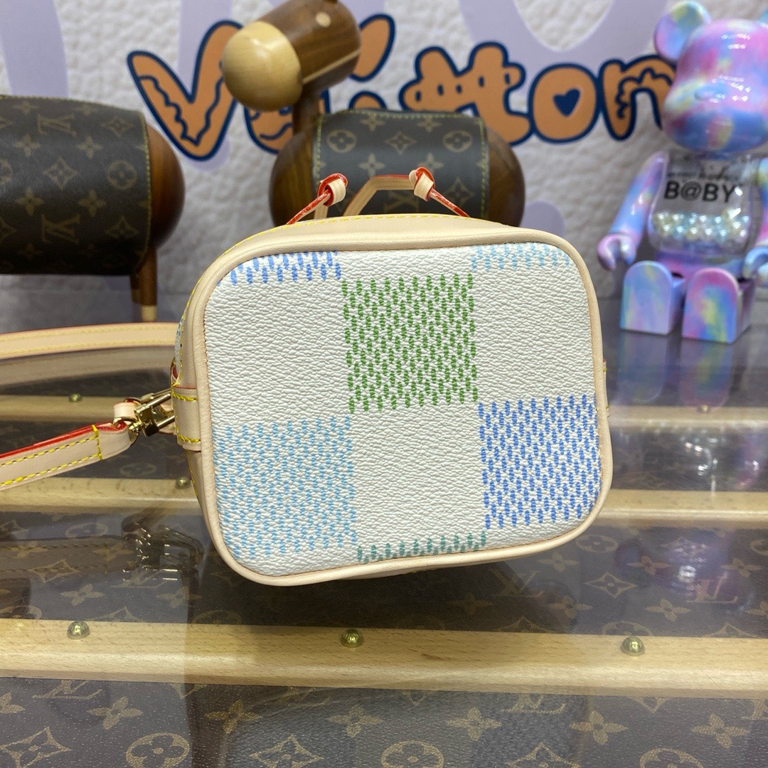 Bagsaaa L0vis Vvtt0n Nano Neonoe Damierlicious coated - 5.1 x 6.3 x 3.9 inches