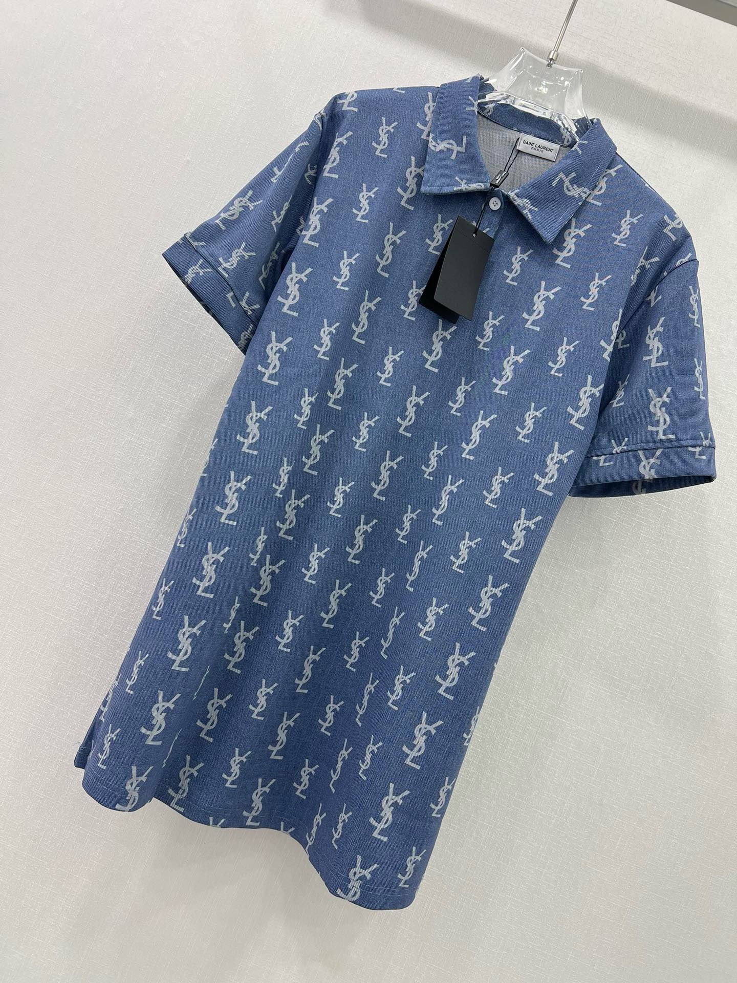 Bagsaaa Y51 Polo T-Shirt Blue 