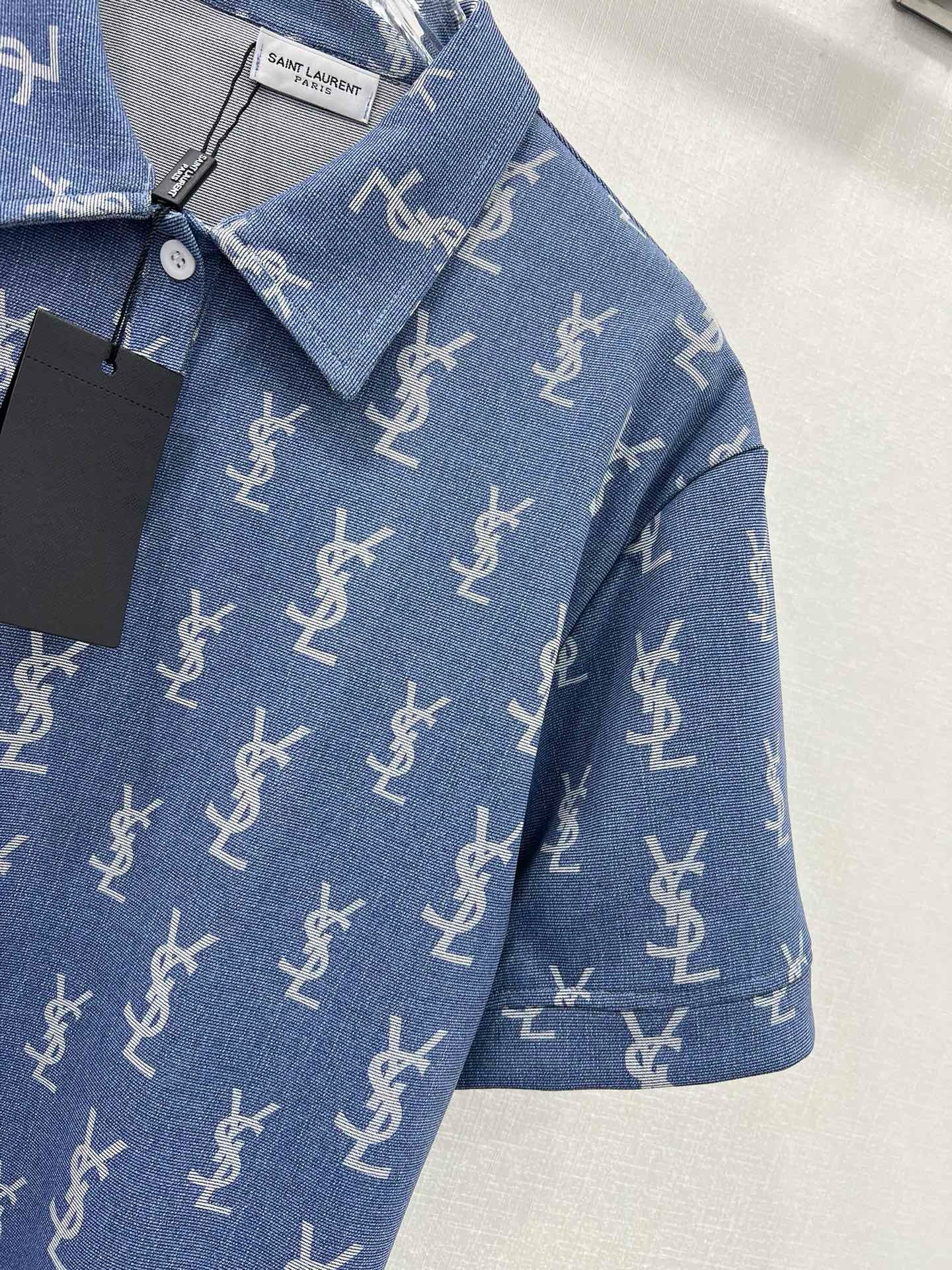 Bagsaaa Y51 Polo T-Shirt Blue 