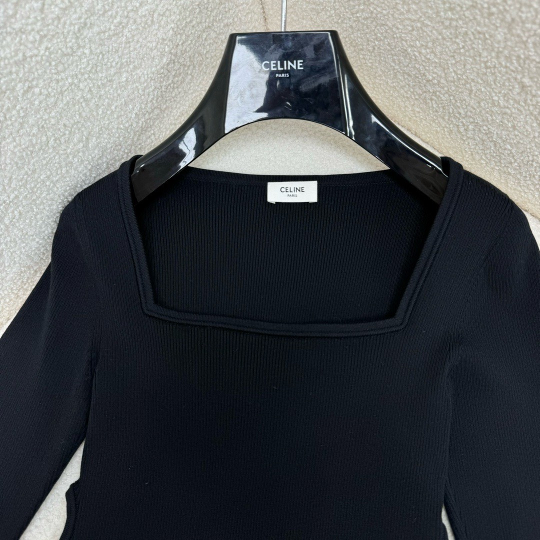 Bagsaaa Ce1i*e Black Long Sleeve Top