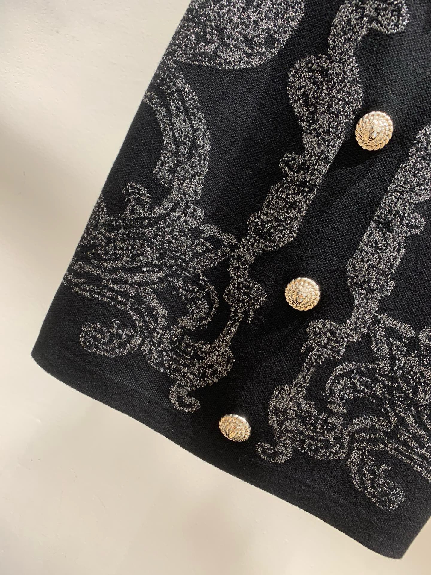 Bagsaaa Balmain Paisley knit sleeveless dress