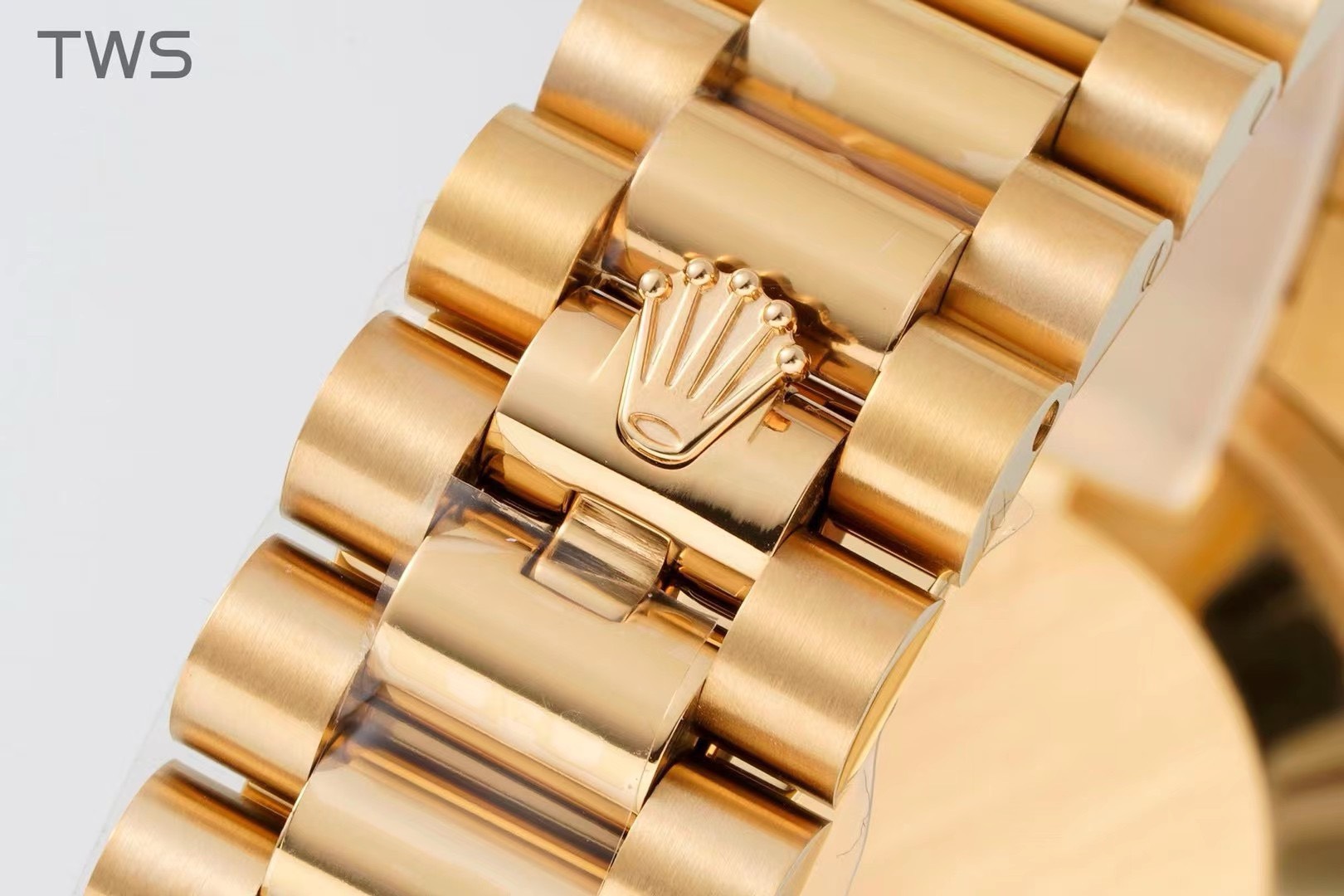 Bagsaaa R01ex Yellow Gold Day-Date 36 Watch Fluted Bezel Turquoise D1am0nd Dial President Bracelet