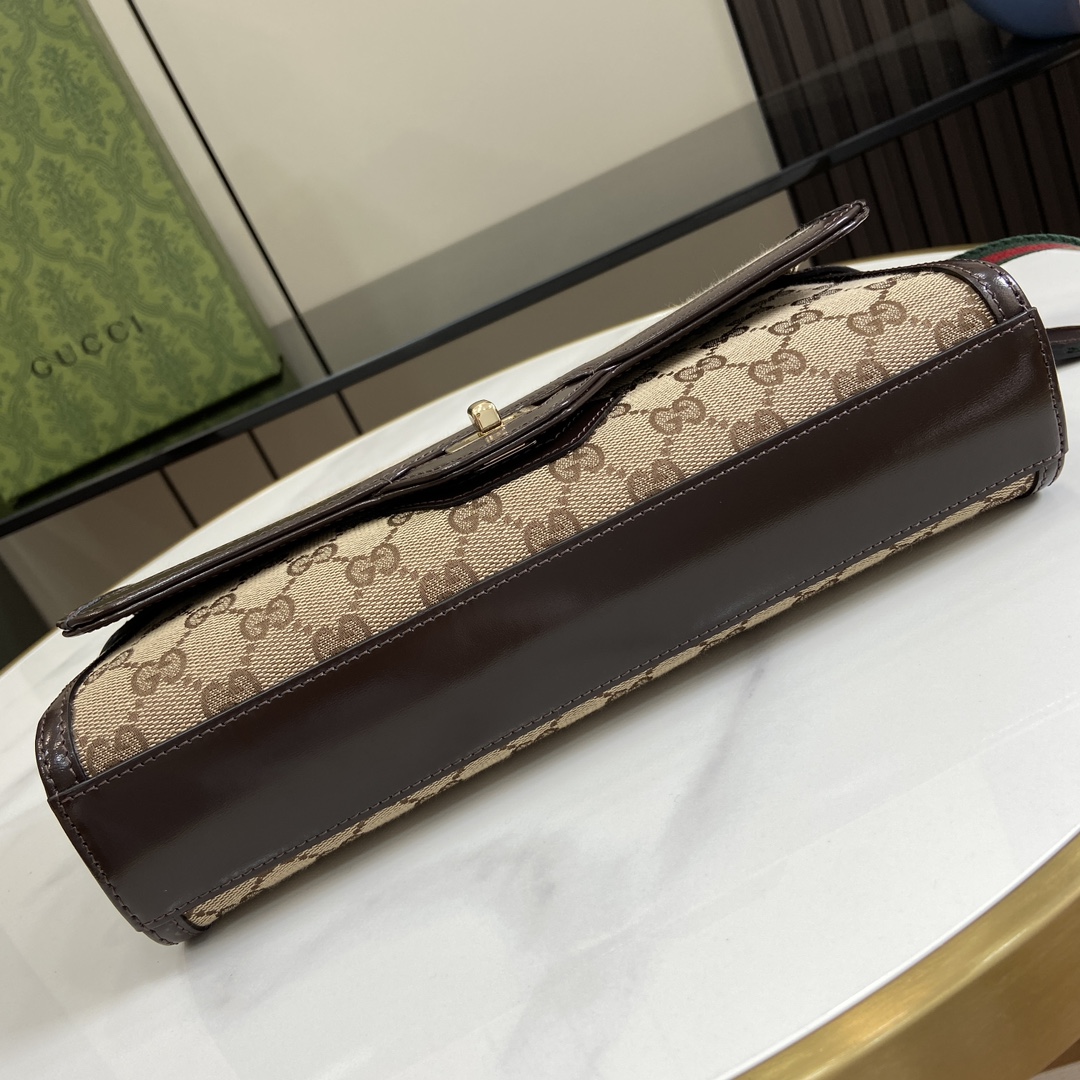 Bagsaaa Gvc*1 Luce Small Shoulder Bag 786015 Beige & Ebony Size 27.5x12.5x6.5 cm