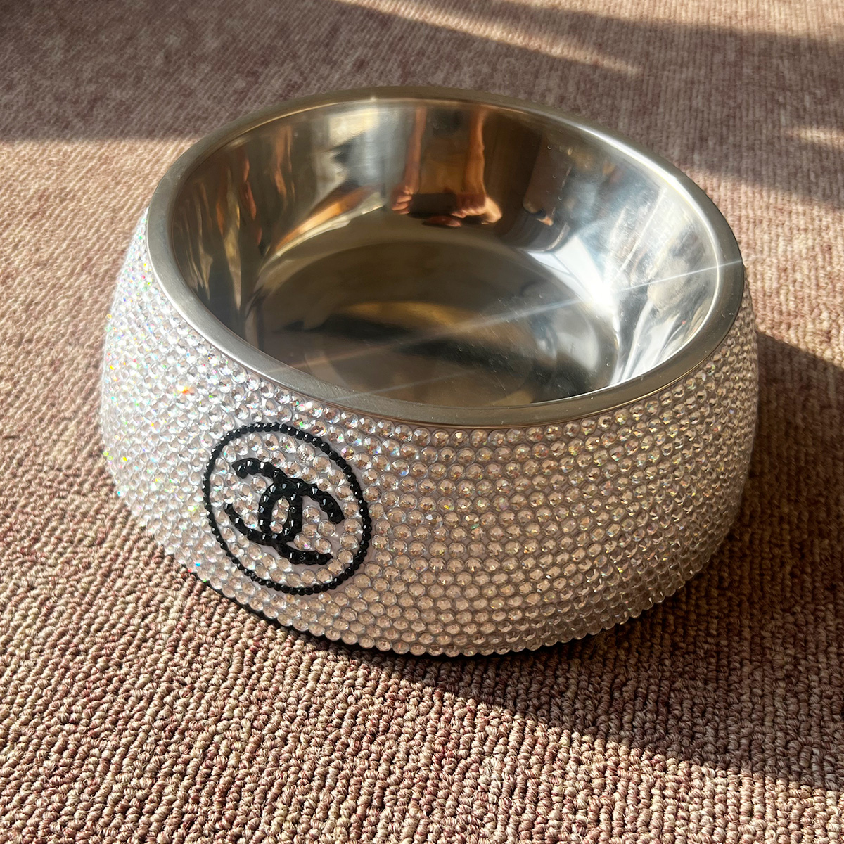 Bagsaaa Ch**el Bling Pet Bowl