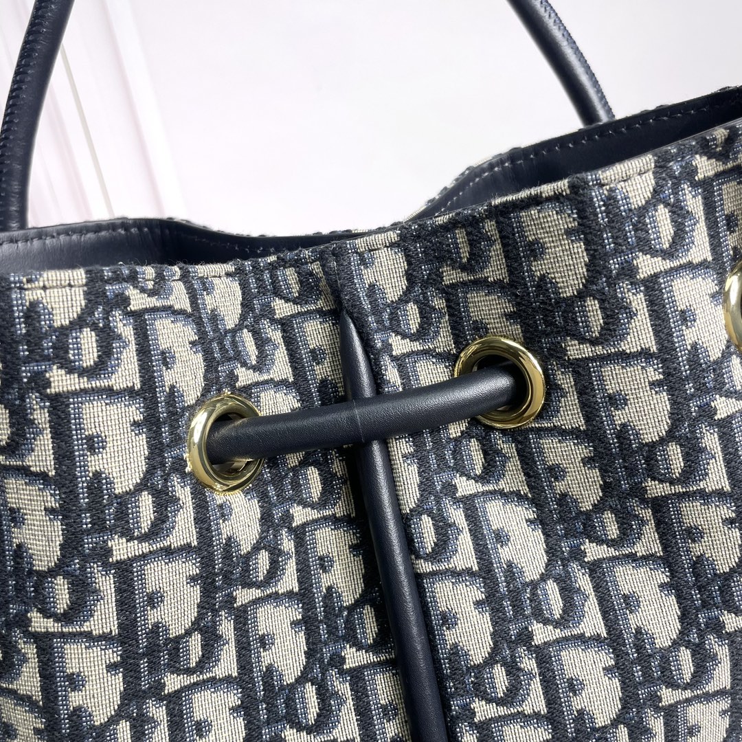 Bagsaaa Medium D10r Nolita Bag Blue D10r Oblique Jacquard - 27 x 25 x 5 cm