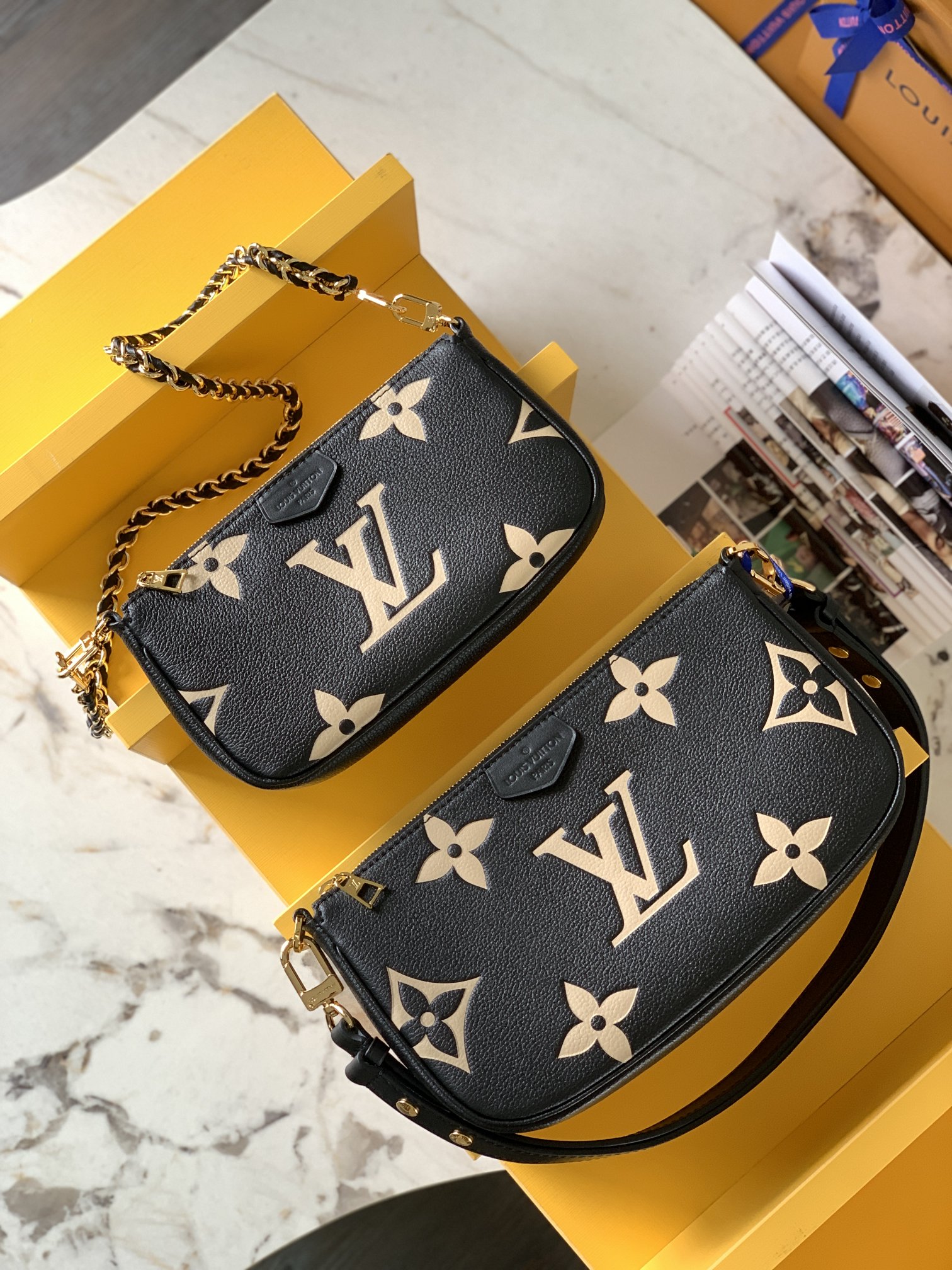 Bagsaaa L0vis Vvtt0n M45777 Multi Pochette Accessoires Bag Black/Cream - 25 x 14.5 x 4.5 cm