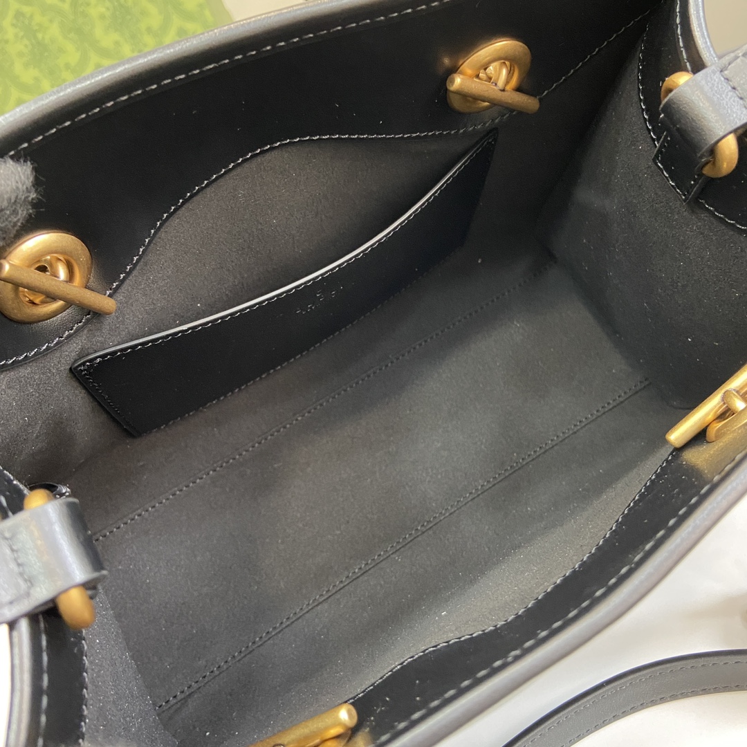 Bagsaaa Gvc*1 GG Marmont Small Tote 779727 Black - 26.5 x 18.5 x 12.5 cm