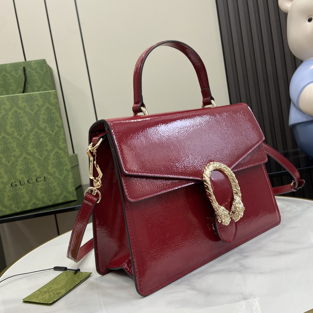 Bagsaaa Gvc*1 Dionysus Medium Top Handle Bag 795007 Red - 29 x 20 x 10.5cm