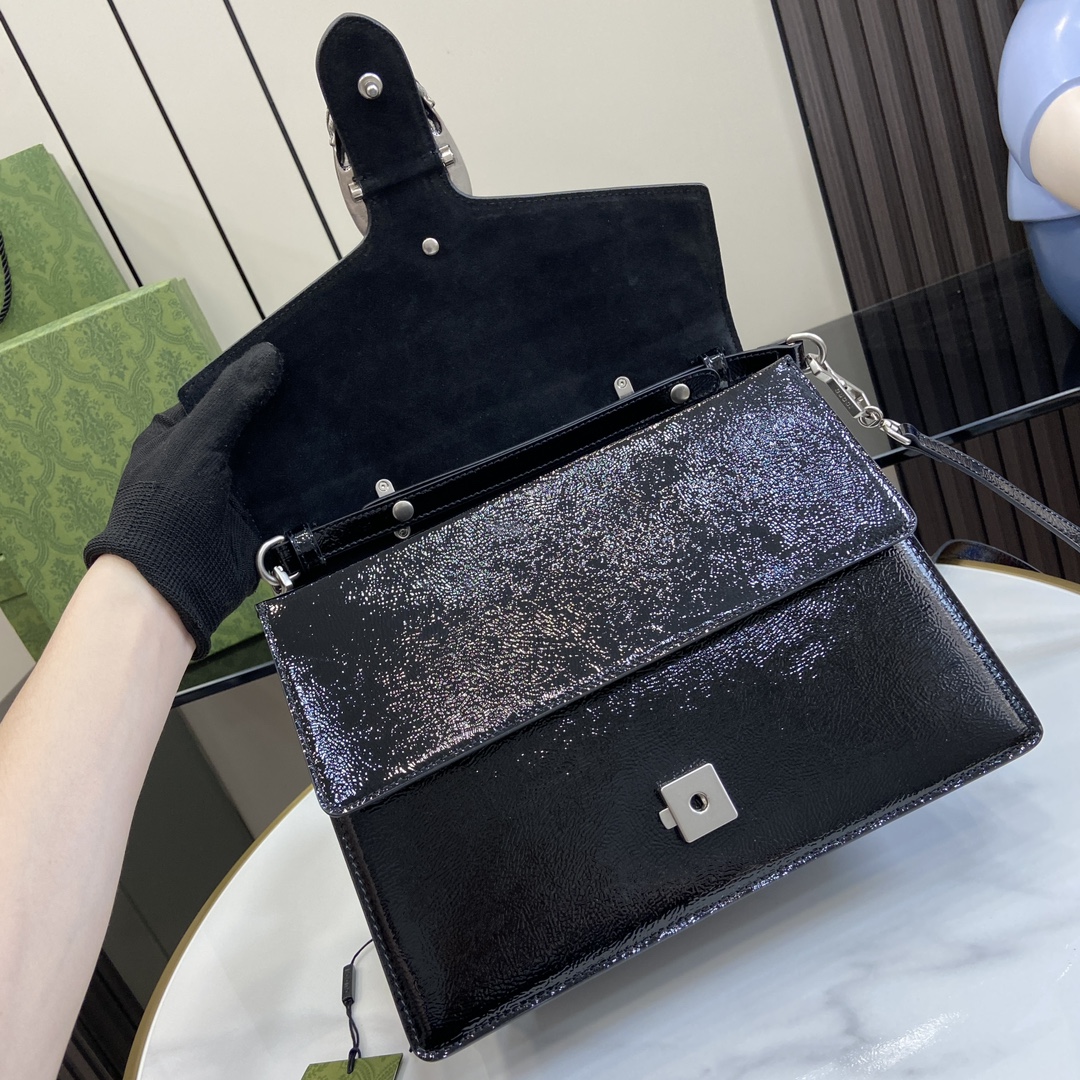 Bagsaaa Gvc*1 Dionysus Medium Top Handle Bag 795007 Black - 29 x 20 x 10.5cm