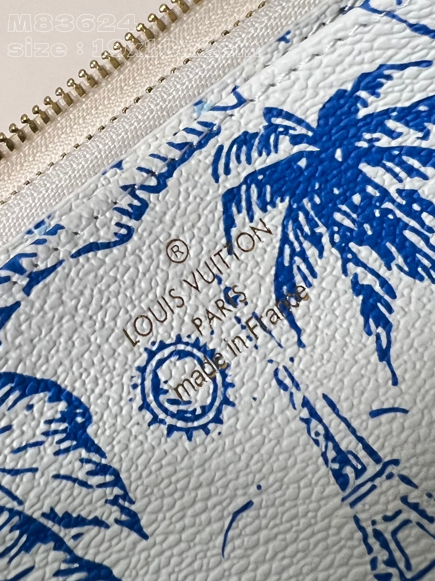 Bagsaaa L0vis Vvtt0n M83624 Zippy Wallet Lagoon - 19.5 x 10.5 x 2.5 cm