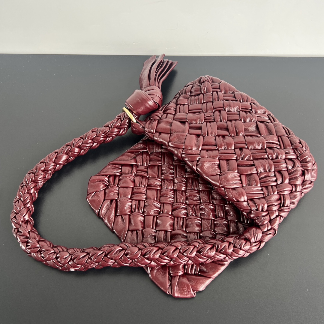 Bagsaaa B0tt*ga Ven*ta Kalimero Città Fresh Dark Red - 25x18x5.5 cm