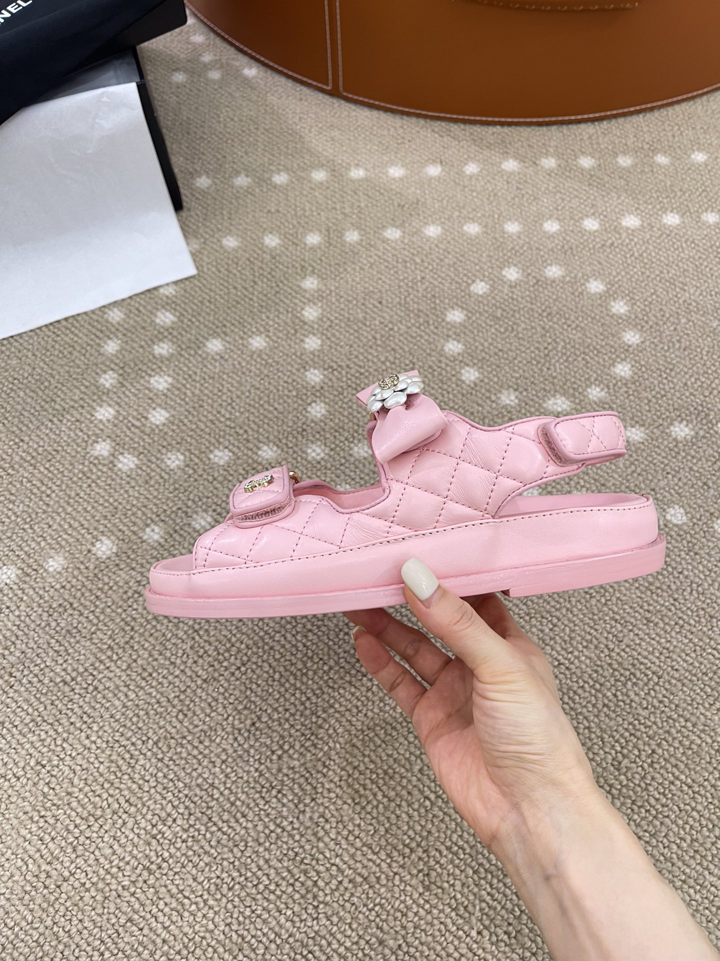 Bagsaaa Ch**el G45330 Pink Sandals