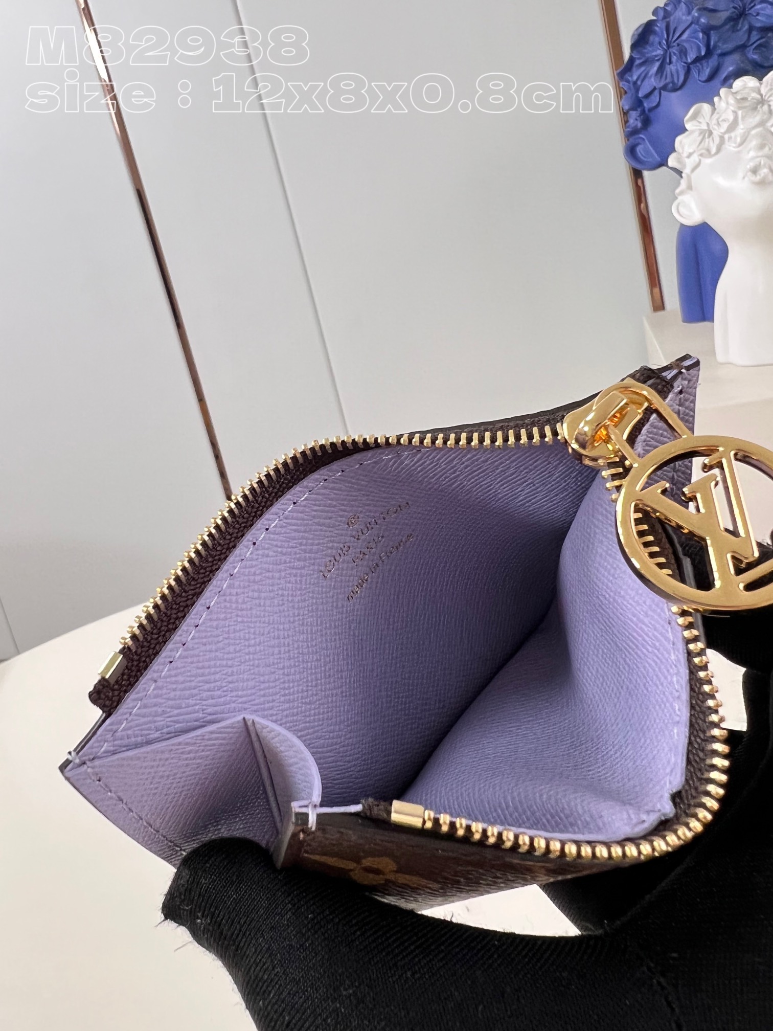 Bagsaaa L0vis Vvtt0n M82938 Romy Card Holder Purple - 12 x 8 x 0.8 cm