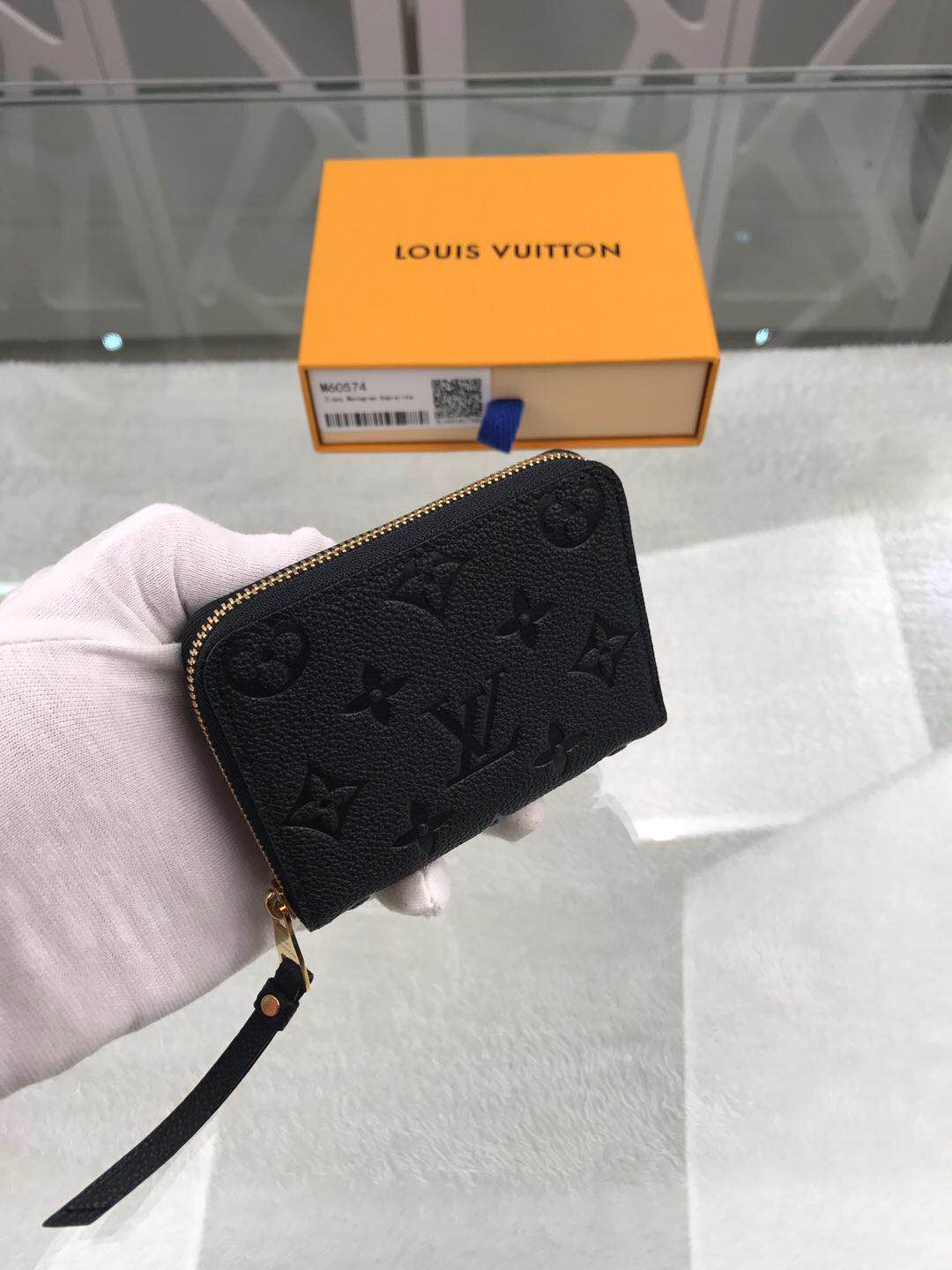 Bagsaaa L0vis Vvtt0n M60574 Zippy Coin Purse Black - 11 x 8.5 x 2 cm