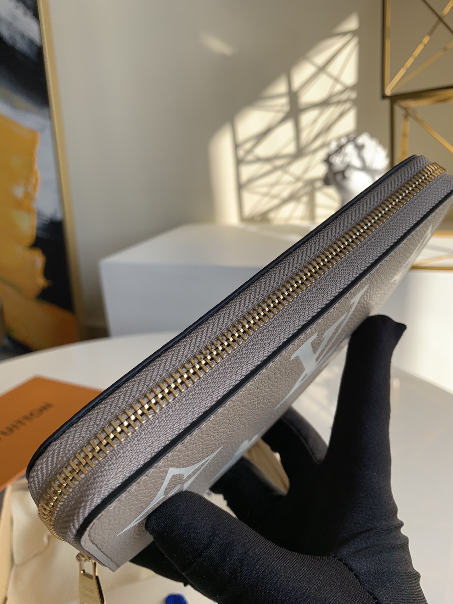 Bagsaaa L0vis Vvtt0n M69794 Zippy Wallet Grey/Cream - 19.5 x 10.5 x 2.5 cm