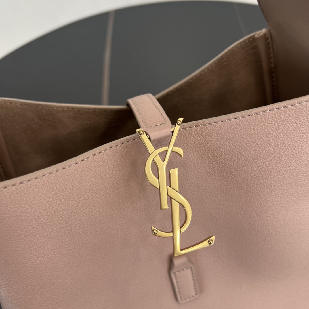 Bagsaaa Y51 Le 5 À 7 S*pple Small In Grained Leather Pink - 23 X 22 X 8.5 CM