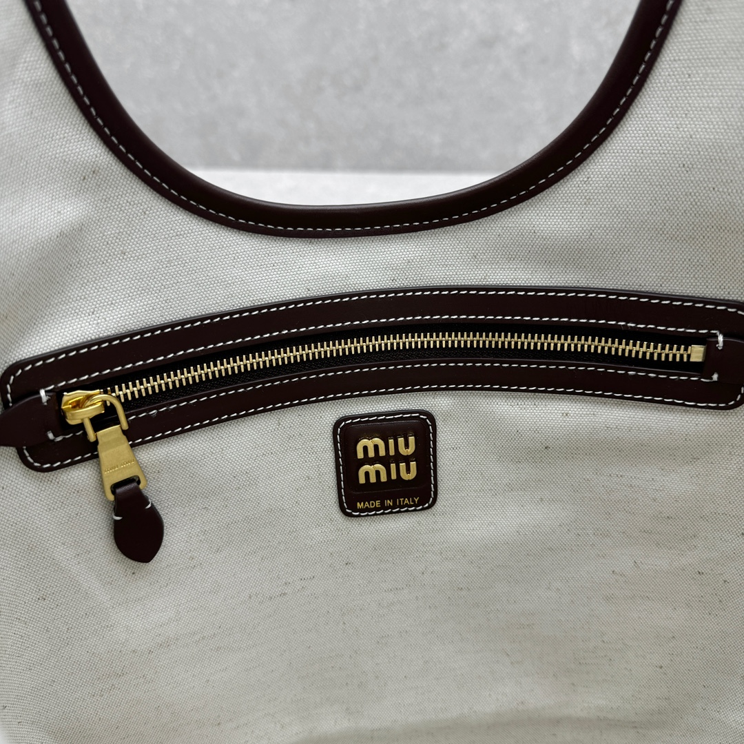 Bagsaaa M1um1u IVY Leather bag Briarwood - 35x40x60cm