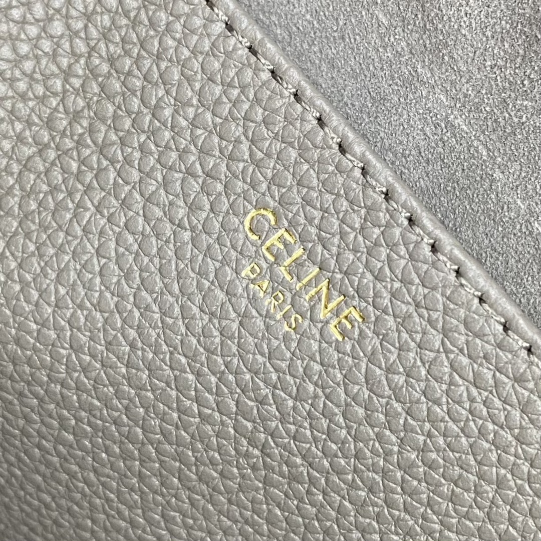 Bagsaaa Ce1i*e Medium Cabas Anais Cuir Triomphe In Grained Calfskin Gray - 54 x 29.5 x 15 CM