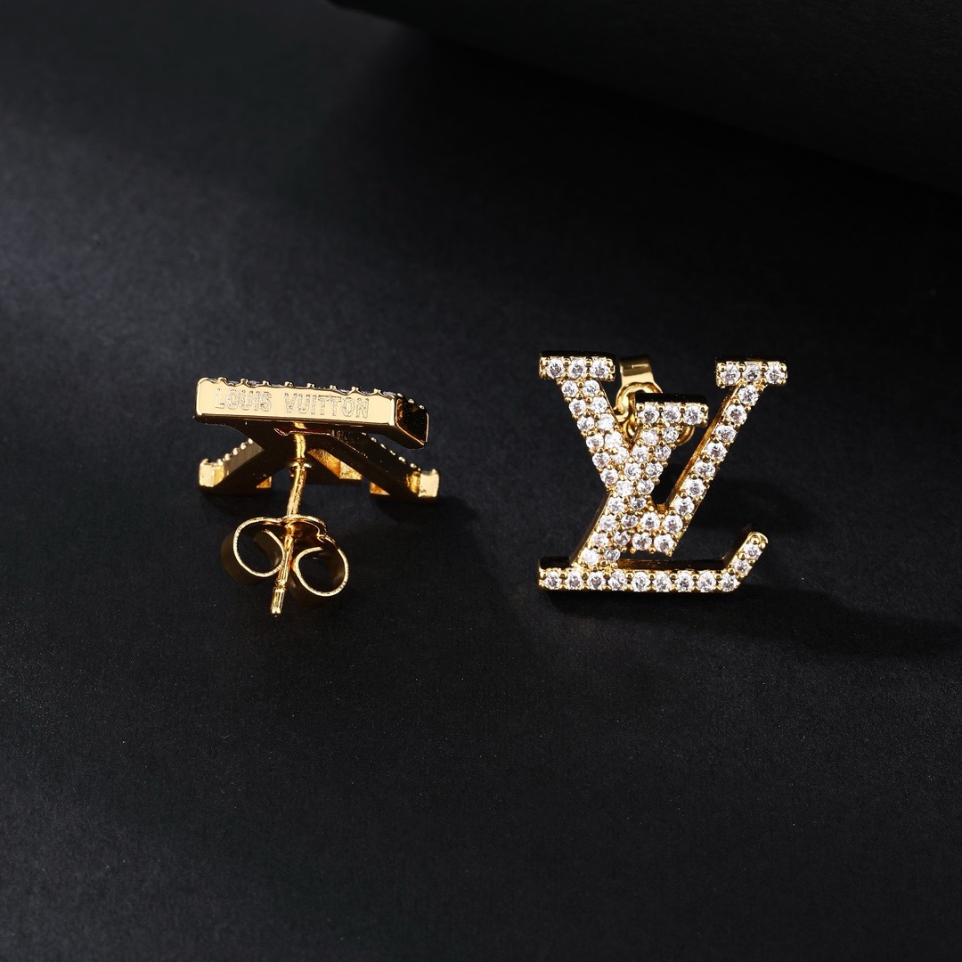 Bagsaaa L0vis Vvtt0n Earrings 06