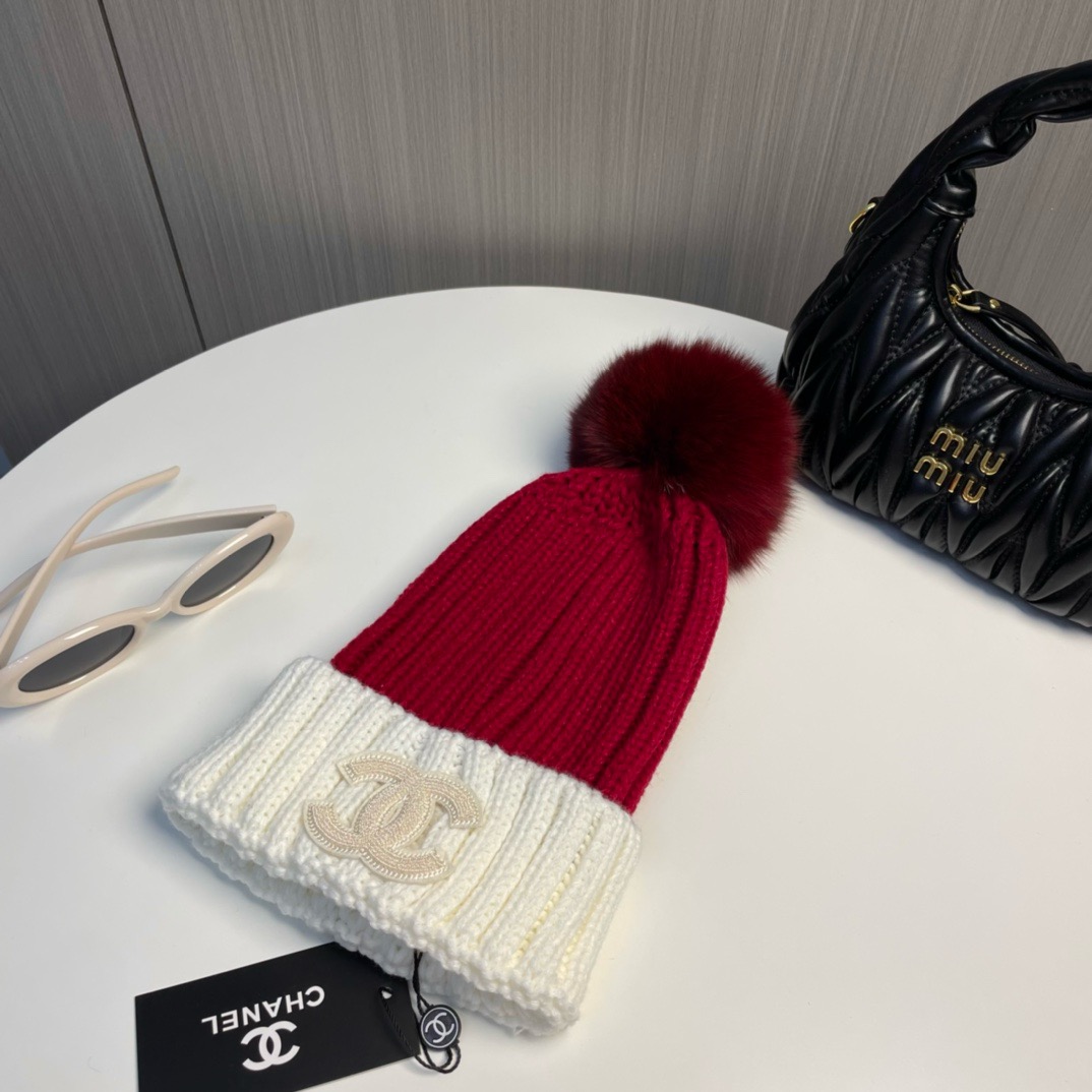 Bagsaaa Ch**el Wool Beanie 08