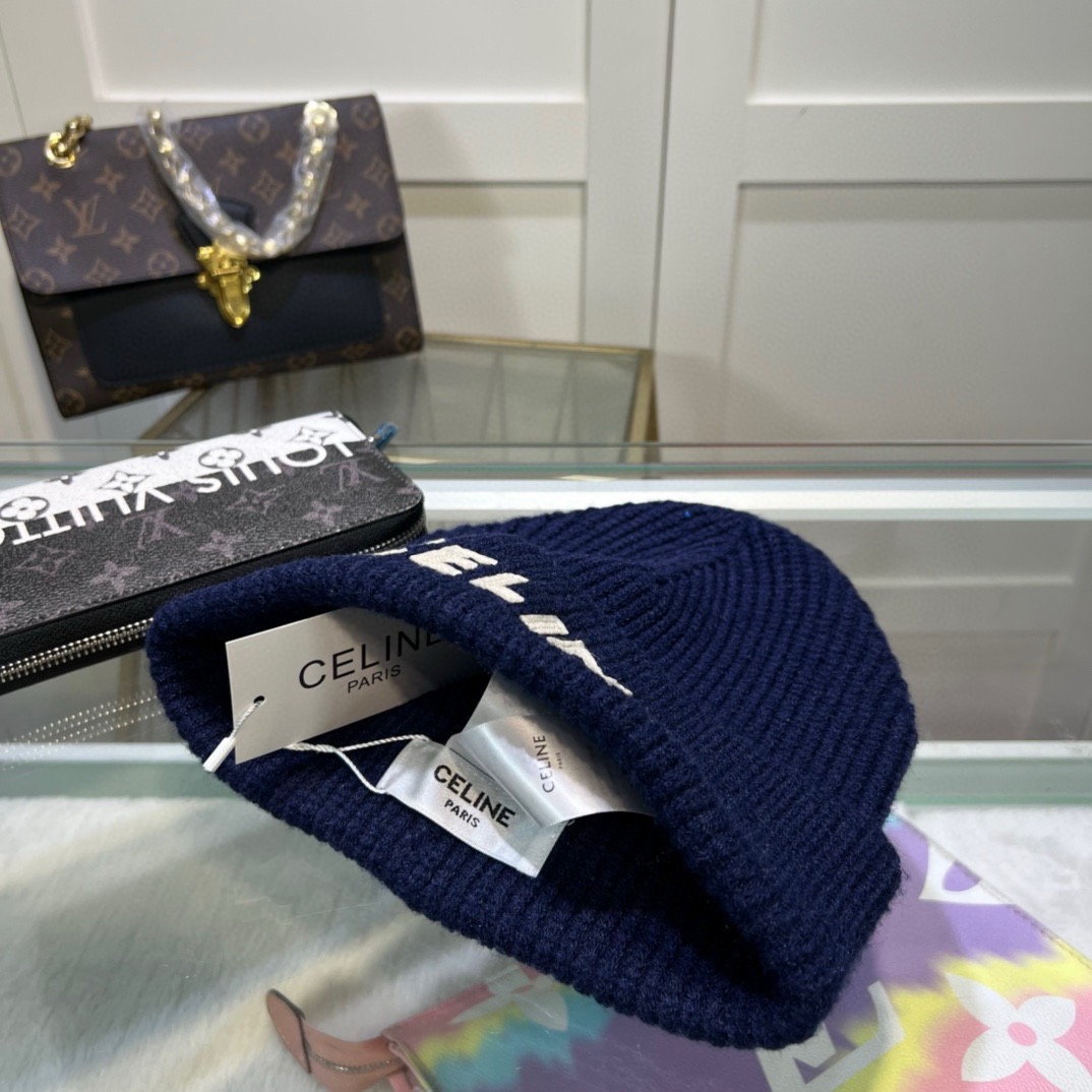 Bagsaaa Ce1i*e Navy Blue Beanie